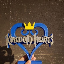 krallık kalpler logo 3d print model - Mito3D