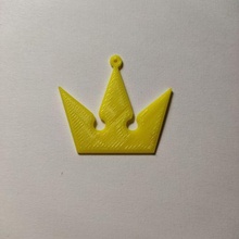 reino corações Sora coroa chave capricho chaveiro 3d print model - Mito3D