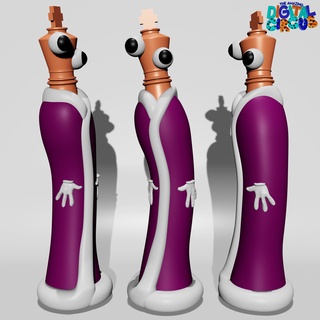re sorprendente digitale circo 3d modello stl arte Ricordare jax cartone animato coniglio azione figura giocattolo gioco 3d print model - Mito3D