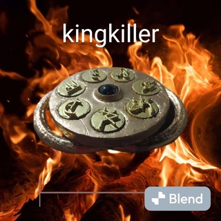 kingkiller amulet Jewelry amulet kingkiller jewel gold  3d print model - Mito3D