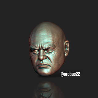 chefão tv mostrar jogos temerário cabeça esculpida figura ação orobus maravilha legendas orobus22 3d print model - Mito3D