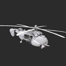 kingraven helicopter gears war 3d model stl file print game locust cog figure figurine miniature statue character 3d print model - Mito3D