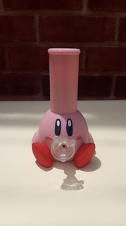 kirbong Kirby bongo bongle v2 água tubo versão 2 3d print model - Mito3D