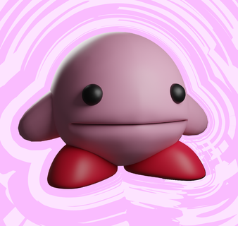 Kirby oyun video oyunu oyuncak Şirin karakter nintendo 3d print model - Mito3D