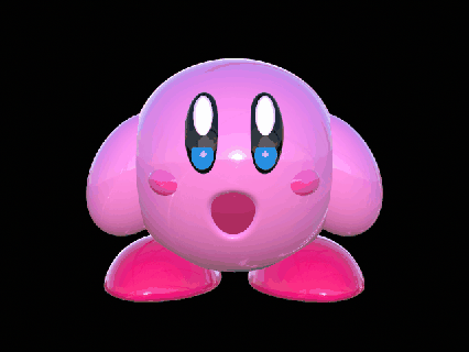 Kirby nintendo gül kesmek değiştirmek video oyunlar 3d print model - Mito3D