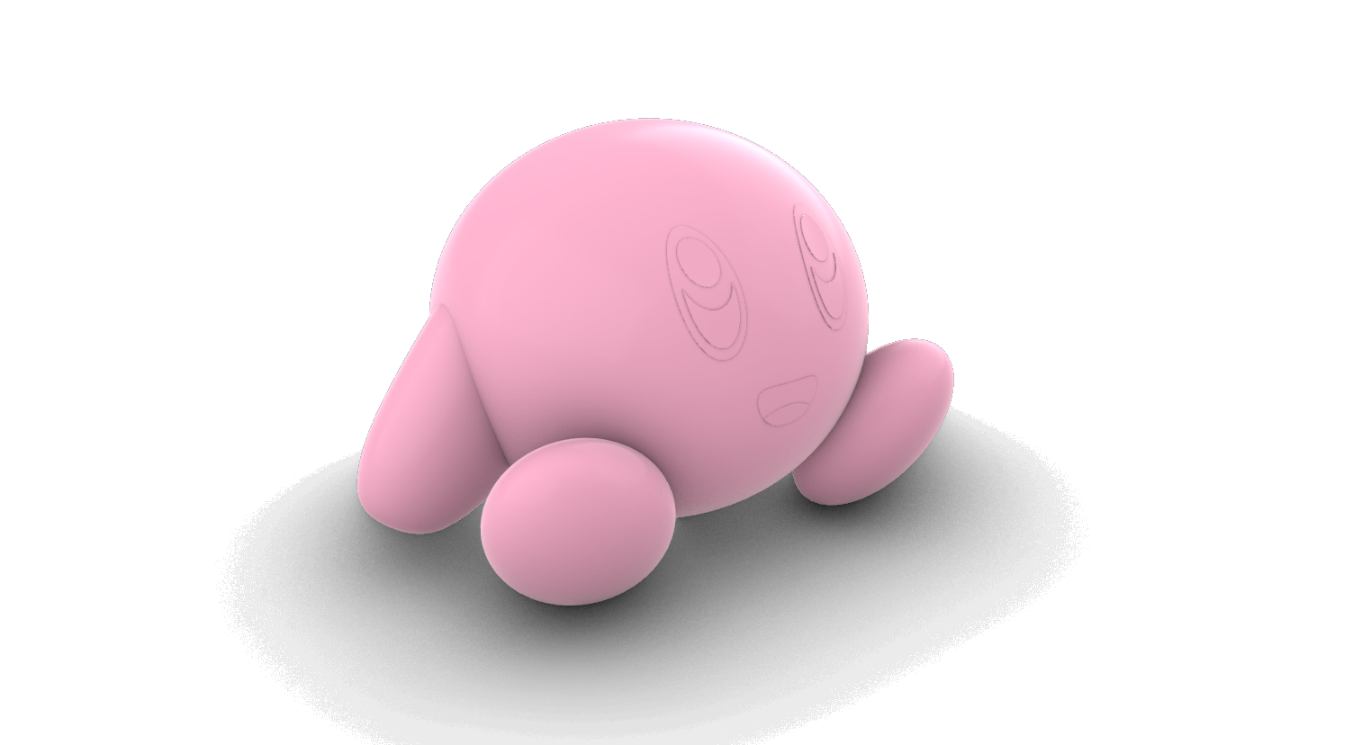 Kirby 3D print model - Mito3D