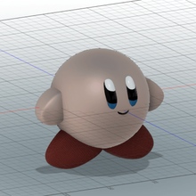 kirby game games 3d print model - Mito3D