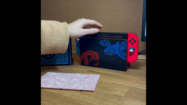 kirby classic nintendo switch dock gaming decorations video games 3d print model - Mito3D