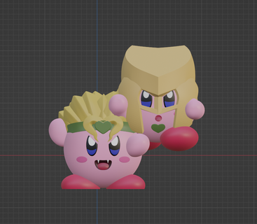 Kirby dio Kirby jojo jjba dio brando jotaro nintendo manga anime carina figura 3d print model - Mito3D