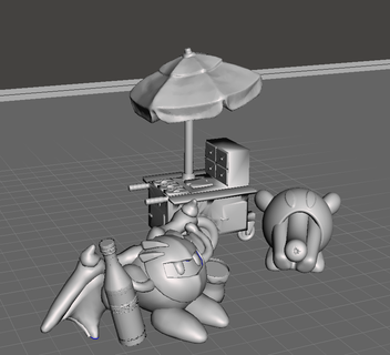 Kirby fernet chori broma juguete choripan peronista planes 3d print model - Mito3D