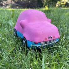 Kirby olvidado tierra bocado coche vehiculo boca juego nintendo cambiar interruptor escarabajo memes azar 3d print model - Mito3D