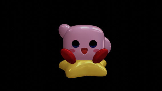 kirby funko Pop pop Nintendo Kunst Bildhauerei Star Kirbys Fan Art Geek Game Boy Spiel 3d print model - Mito3D