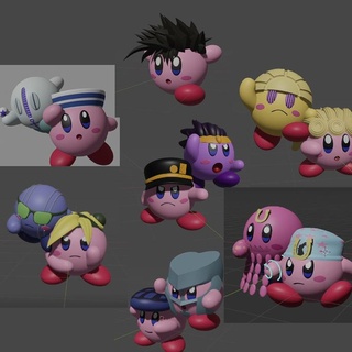 Kirby joestars colección jojo jjba joestar extraño aventuras Joseph jotaro Josuke día Jolyne Johnny boquiabierto 3d print model - Mito3D
