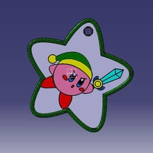 Kirby anahtarlık gadget Zelda bağlantı kılıç star 3d print model - Mito3D