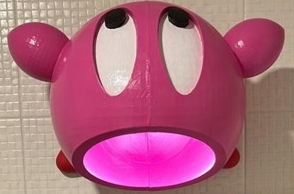 Kirby lampada nintendo 3d print model - Mito3D