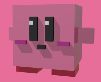 Kirby Minecraft Kirby Minecraft nintendo 3d print model - Mito3D