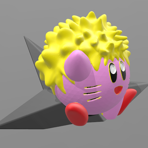 kirby naruto a arte jogo o personagem mangá anime hoking 3D print model - Mito3D