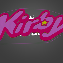 Kirby nintendo logo 3d print model - Mito3D