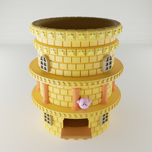kirby pen holder adventure butter building tower pot pencil videogames nintendo 3d print model - Mito3D