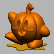 Kirby calabaza juego Víspera Santos juguete Arte escalofriante 3d print model - Mito3D