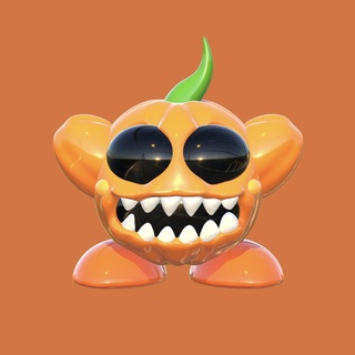Kirby citrouille monstre Halloween impression Artek 3d print model - Mito3D