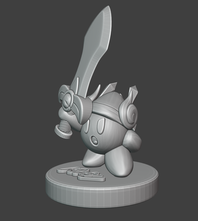 kirby ultra espada nintendo juguete admirador arte videojuegos 3d print model - Mito3D