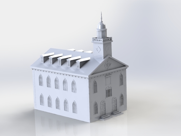 kirtland temple 3D print model - Mito3D