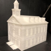 Kirtland têmpora arquitetura lds mórmon ohio edifícios estruturas 3d print model - Mito3D