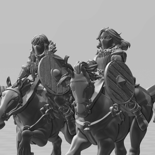 kislev light cavalry 3D print model - Mito3D