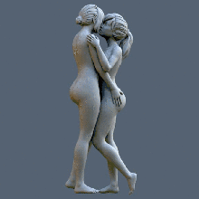Beso amor mujer 3d print model - Mito3D