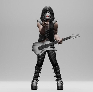 kiss - paul stanley tomy thayer rock metal toy 3d print model - Mito3D