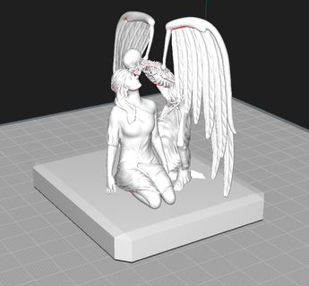 kiss death resin print art 3d print model - Mito3D