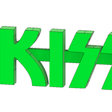 öpücük logo Anahtarlık takı ABD rock müzik Kaya grubu metal mcko bant brelok grup Amerikan Amerika 3d 3d print model - Mito3D