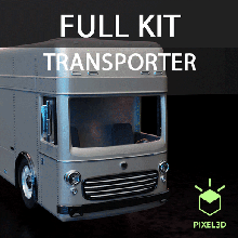 kit classic transporter porsche truck bus scale model hot wheels tamiya revell lorry rig 3d print model - Mito3D