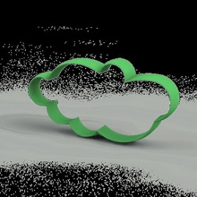 seti kurabiye kalıbı muhtelif kesiciler bulutlar, bulutlar ev kalabalıklar kesme arch ıris mutfak 3d print model - Mito3D