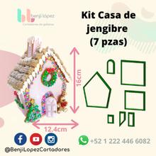 kit gingerbread house christmas cookie cutter ginger sharp nativity 3d print model - Mito3D