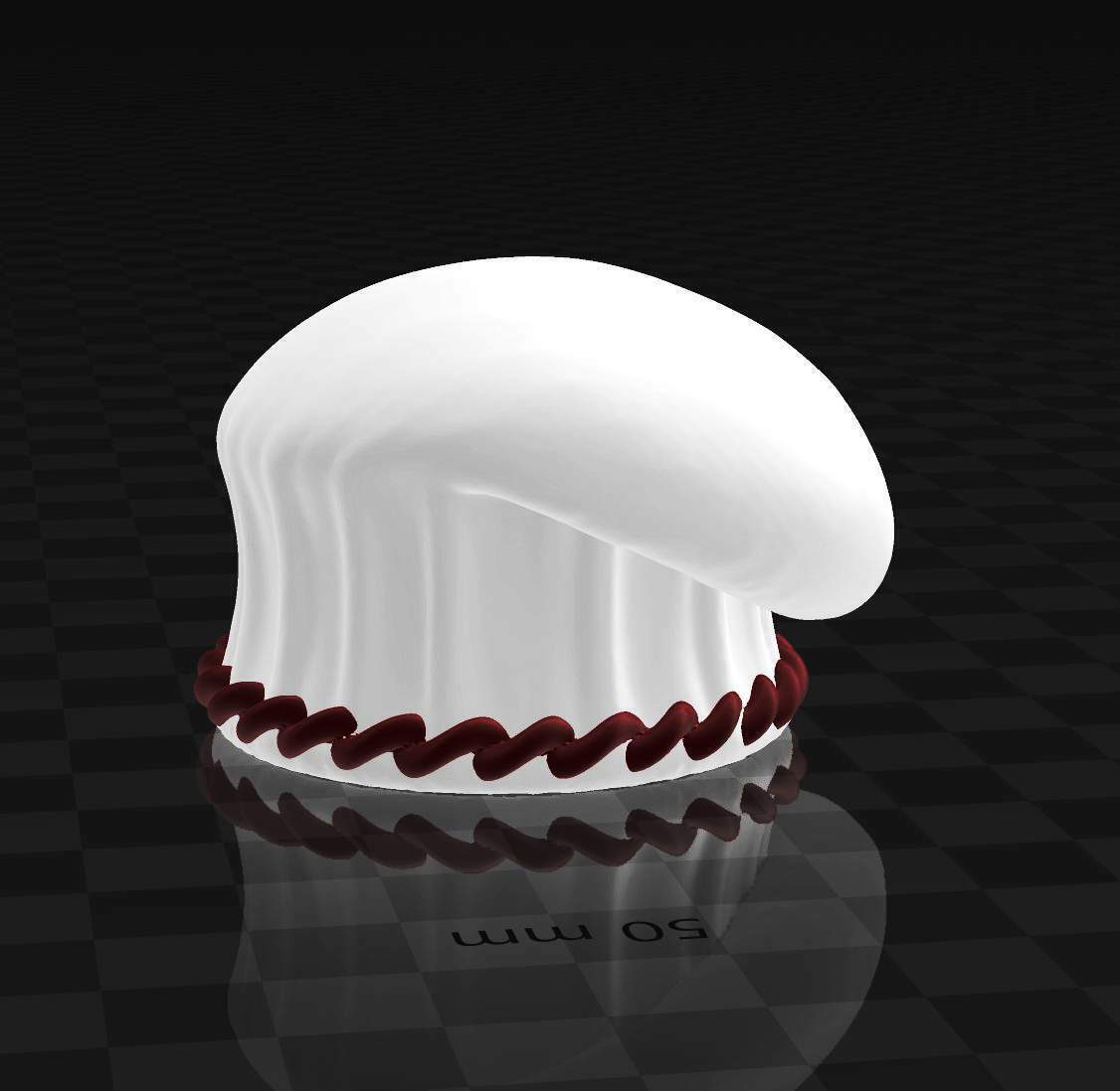 cozinha chefe chapéu coleção igrejas 3D print model - Mito3D