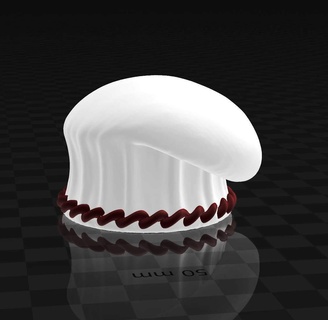 cuisine chef chapeau collection chapeau églises chef chef 3d print model - Mito3D