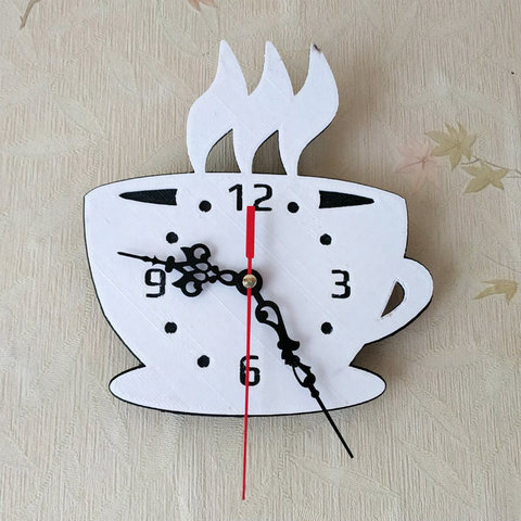 Küche Uhr Kaffee-Zeit home fusion360 Geschenk Dekor tanyaakinora startcults 3D print model - Mito3D