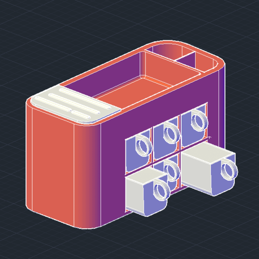 cuisine organisateur la maison par por g f e d c b le monstre maligner organizador cocina 3D print model - Mito3D