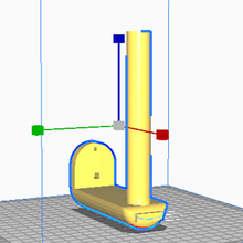 kitchen roll holder 3d print model - Mito3D