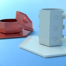 table de cuisine lego café style jeu la maison bien profane vous 3d print model - Mito3D