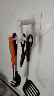 Küche rotativ Werkzeuge Veranstalter falten rotierend Haken Werkzeug Utensil Utensilien drehen Mauer Wände Gancio Falten 3d print model - Mito3D