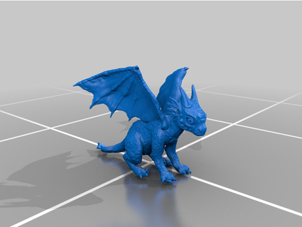 Drachen Tier 3d print model - Mito3D