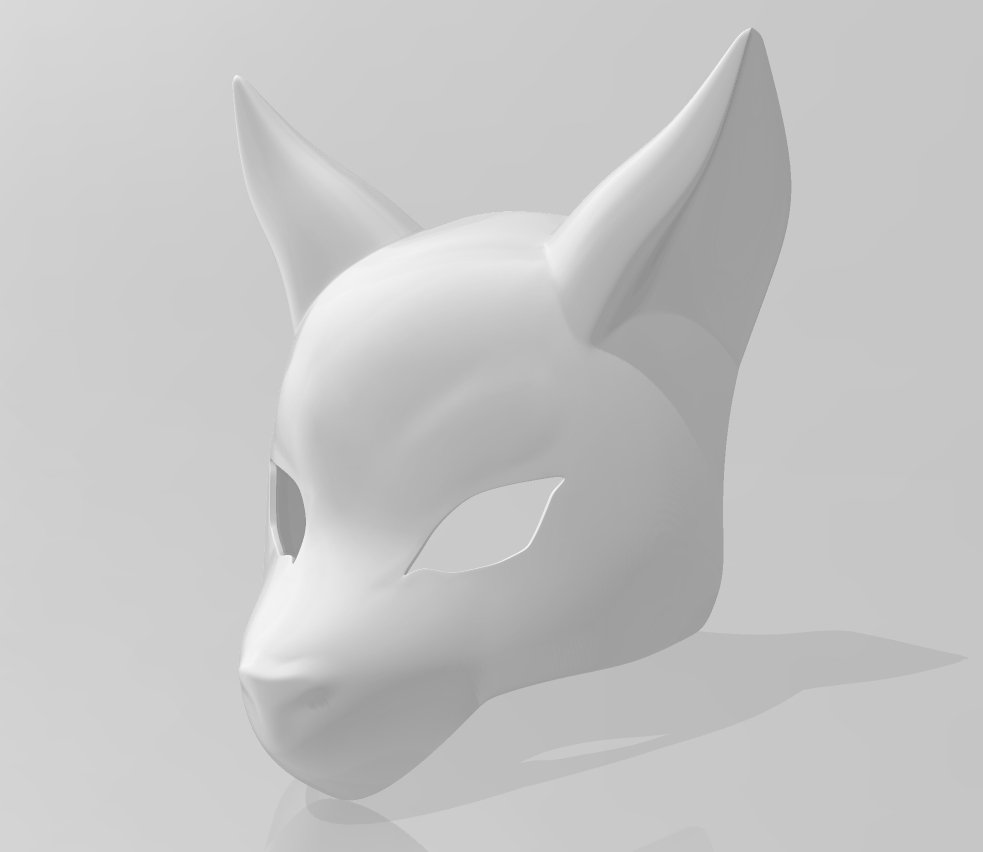 kitsune mask japanese fox cosplay 3D print model - Mito3D