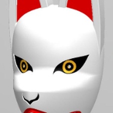 kitsune mask kumihimo fashion cosplay japanese maque fox 3d print model - Mito3D