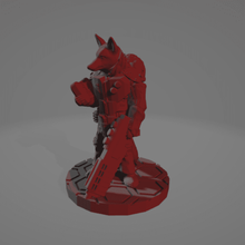 kitsune technicien éclipse phase 28mm 28mmscale cyberpunk Renard fuchs miniature sci science fiction scifi starfinder voyageur renarde vulpin Jeux 3d print model - Mito3D
