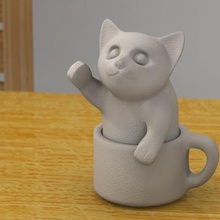gatinho copa jogo animais 3d print model - Mito3D
