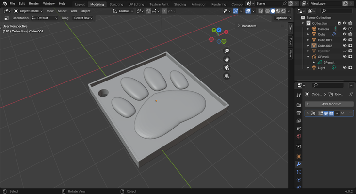 kitten fingerprint key ring jewelry keychain cat footprint keyring 3d print model - Mito3D