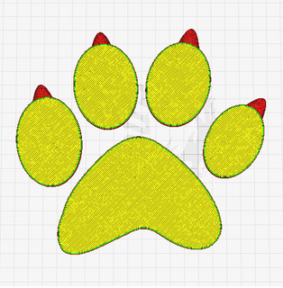 kitten footprint cat 3d print model - Mito3D